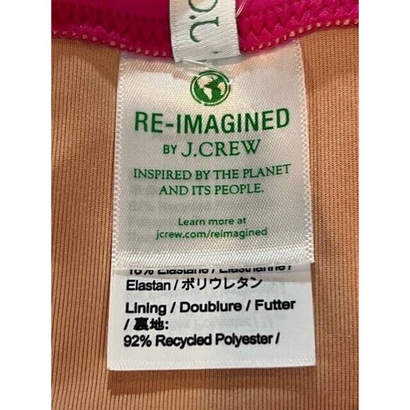 J.Crew Womens Hallie Bikini Bottom High Rise Swim Beach Fuchsia Pink Size M NWT - Picture 4 of 9